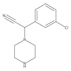 2-(3-Chlorophenyl)-2-(piperazin-1-YL)acetonitrile结构式