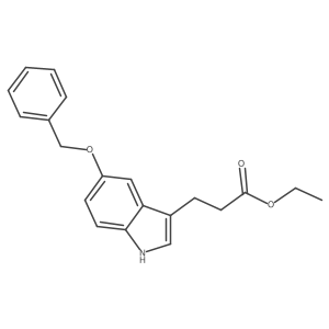 Ethyl 3-[5-(Benzyloxy)-3-indolyl]propanoate结构式