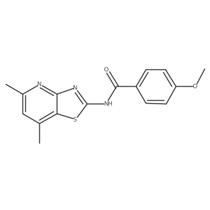 N-(5,7-dimethylthiazolo[4,5-b]pyridin-2-yl)-4-methoxybenzamide Structure