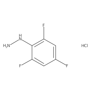 2,4,6-Trifluorophenylhydrazine hydrochloride Structure