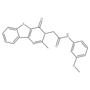 N-(3-methoxyphenyl)-2-{4-methyl-6-oxo-8-thia-3,5-diazatricyclo[7.4.0.0^{2,7}]trideca-1(13),2(7),3,9,11-pentaen-5-yl}acetamide结构式