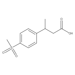 3-(4-(Methylsulfonyl)phenyl)butanoic acid Structure