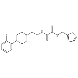 N1-(2-(4-(2-fluorophenyl)piperazin-1-yl)ethyl)-N2-(thiophen-2-ylmethyl)oxalamide结构式
