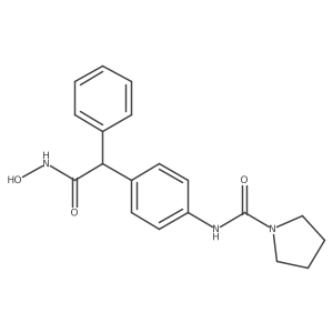 N-[4-[2-(hydroxyamino)-2-oxo-1-phenylethyl]phenyl]-1-pyrrolidinecarboxamide Structure