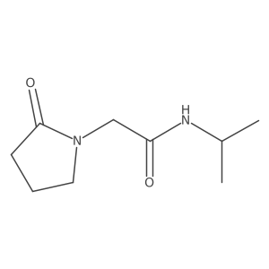 CC(C)NC(=O)CN1CCCC1=O结构式