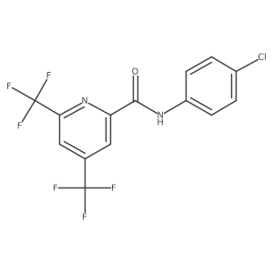 N-(4-chlorophenyl)-4,6-bis(trifluoromethyl)pyridine-2-carboxamide Structure
