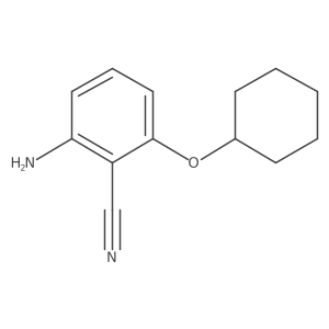 2-Amino-6-(cyclohexyloxy)benzonitrile结构式