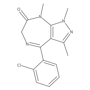 4-(2-Chlorophenyl)-6,8-dihydro-1,3,8-trimethylpyrazolo[3,4-e][1,4]diazepin-7(1H)-one Structure