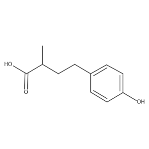 4-(4-Hydroxyphenyl)-2-methylbutanoic acid结构式