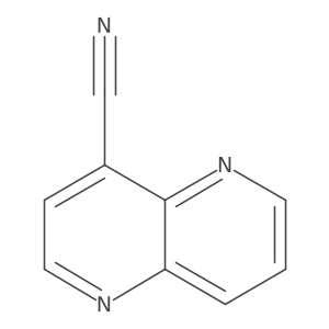 1,5-Naphthyridine-4-carbonitrile Structure