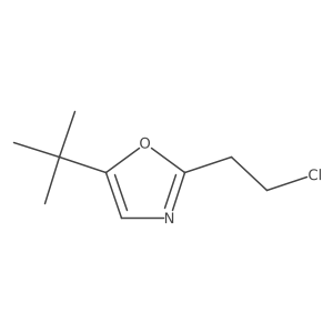 5-Tert-butyl-2-(2-chloroethyl)-1,3-oxazole结构式