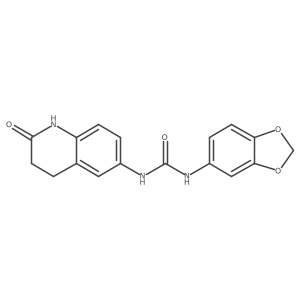 1-(Benzo[d][1,3]dioxol-5-yl)-3-(2-oxo-1,2,3,4-tetrahydroquinolin-6-yl)urea Structure