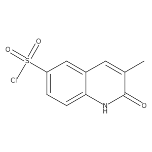 3-Methyl-2-oxo-1,2-dihydroquinoline-6-sulfonyl chloride结构式