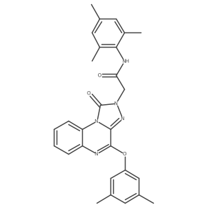 2-(4-(3,5-dimethylphenoxy)-1-oxo-[1,2,4]triazolo[4,3-a]quinoxalin-2(1H)-yl)-N-mesitylacetamide Structure