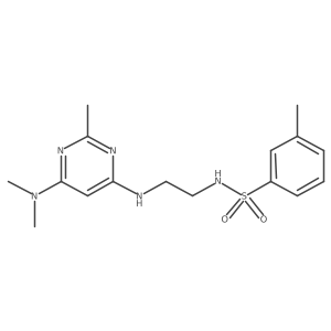 N-(2-((6-(dimethylamino)-2-methylpyrimidin-4-yl)amino)ethyl)-3-methylbenzenesulfonamide Structure