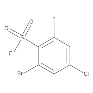 2-Bromo-4-chloro-6-fluorobenzenesulfonyl chloride Structure