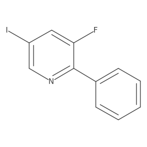 3-Fluoro-5-iodo-2-phenylpyridine结构式