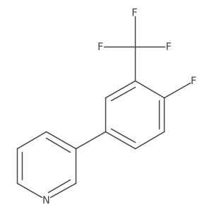3-(4-Fluoro-3-(trifluoromethyl)phenyl)pyridine Structure