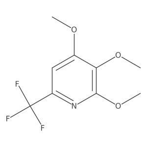 2,3,4-Trimethoxy-6-(trifluoromethyl)pyridine Structure