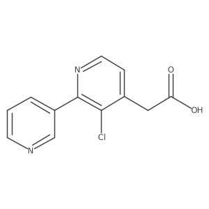 3-Chloro[2,3a(2)-bipyridine]-4-acetic acid结构式