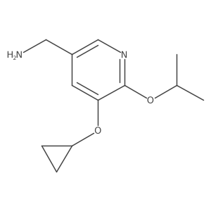 (5-Cyclopropoxy-6-isopropoxypyridin-3-YL)methanamine Structure