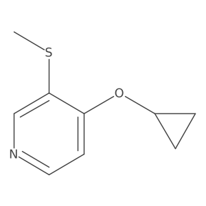 4-Cyclopropoxy-3-(methylthio)pyridine结构式
