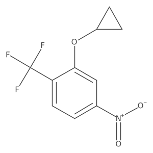 2-Cyclopropoxy-4-nitro-1-(trifluoromethyl)benzene Structure