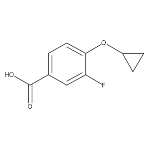 4-Cyclopropoxy-3-fluorobenzoic acid结构式