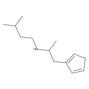 I+/--Methyl-N-(3-methylbutyl)-3-thiopheneethanamine Structure