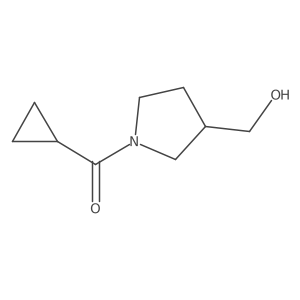 (1-Cyclopropanecarbonylpyrrolidin-3-yl)methanol结构式