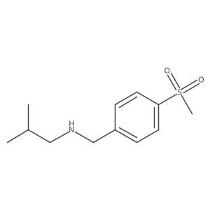 [(4-Methanesulfonylphenyl)methyl](2-methylpropyl)amine Structure