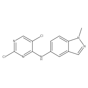 N-(2,5-Dichloro-4-pyrimidinyl)-1-methyl-1H-indazol-5-amine结构式
