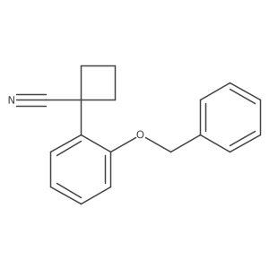 1-[2-(Benzyloxy)phenyl]cyclobutane-1-carbonitrile Structure