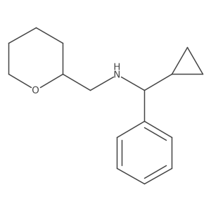 [Cyclopropyl(phenyl)methyl](oxan-2-ylmethyl)amine Structure
