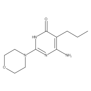 6-Amino-2-(morpholin-4-yl)-5-propyl-3,4-dihydropyrimidin-4-one结构式