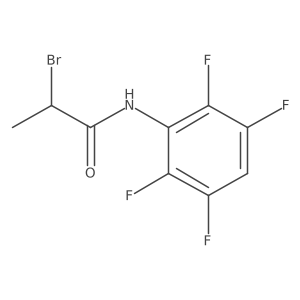 2-bromo-N-(2,3,5,6-tetrafluorophenyl)propanamide Structure
