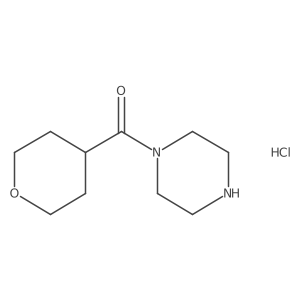 1-(Oxane-4-carbonyl)piperazine hydrochloride结构式