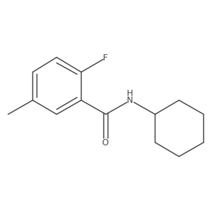 N-cyclohexyl-2-fluoro-5-methylbenzamide Structure