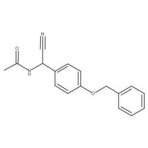 N-{[4-(benzyloxy)phenyl](cyano)methyl}acetamide Structure