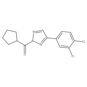 (4-(3,4-Dichlorophenyl)-2H-1,2,3-triazol-2-yl)(pyrrolidin-1-yl)methanone结构式