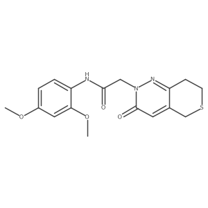 N-(2,4-dimethoxyphenyl)-2-(3-oxo-3,5,7,8-tetrahydro-2H-thiopyrano[4,3-c]pyridazin-2-yl)acetamide Structure