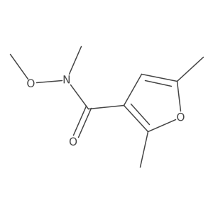N-methoxy-N,2,5-trimethylfuran-3-carboxamide结构式