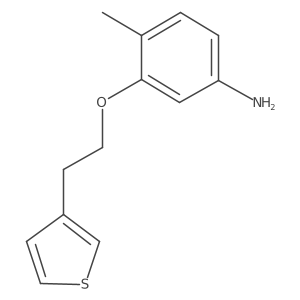 4-Methyl-3-[2-(thiophen-3-yl)ethoxy]aniline Structure