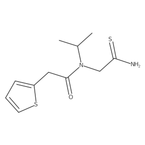 2-Thiopheneacetamide, N-(2-amino-2-thioxoethyl)-N-(1-methylethyl)-结构式