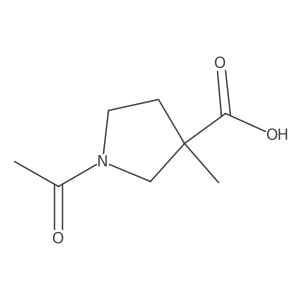 1-Acetyl-3-methylpyrrolidine-3-carboxylic acid Structure