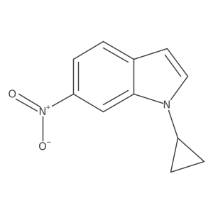 1-Cyclopropyl-6-nitroindole结构式
