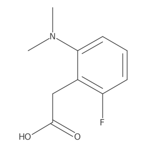 (2-Dimethylamino-6-fluorophenyl)acetic acid结构式
