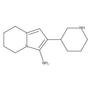 2-(Piperidin-3-yl)-5,6,7,8-tetrahydroindolizin-3-amine结构式