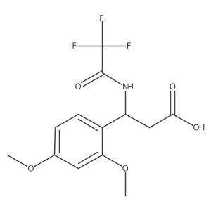 3-(2,4-Dimethoxyphenyl)-3-(2,2,2-trifluoroacetamido)propanoic acid Structure