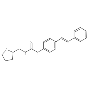 Urea, N-[4-(2-phenyldiazenyl)phenyl]-N'-[(tetrahydro-2-furanyl)methyl]-结构式